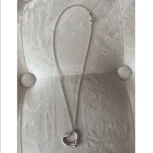 SOLD Elsa Peretti by Tiffany&Co 16mm Open Heart Pendant Necklace